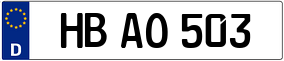 Trailer License Plate
